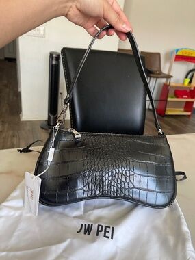 Jw pei black shoulder bag